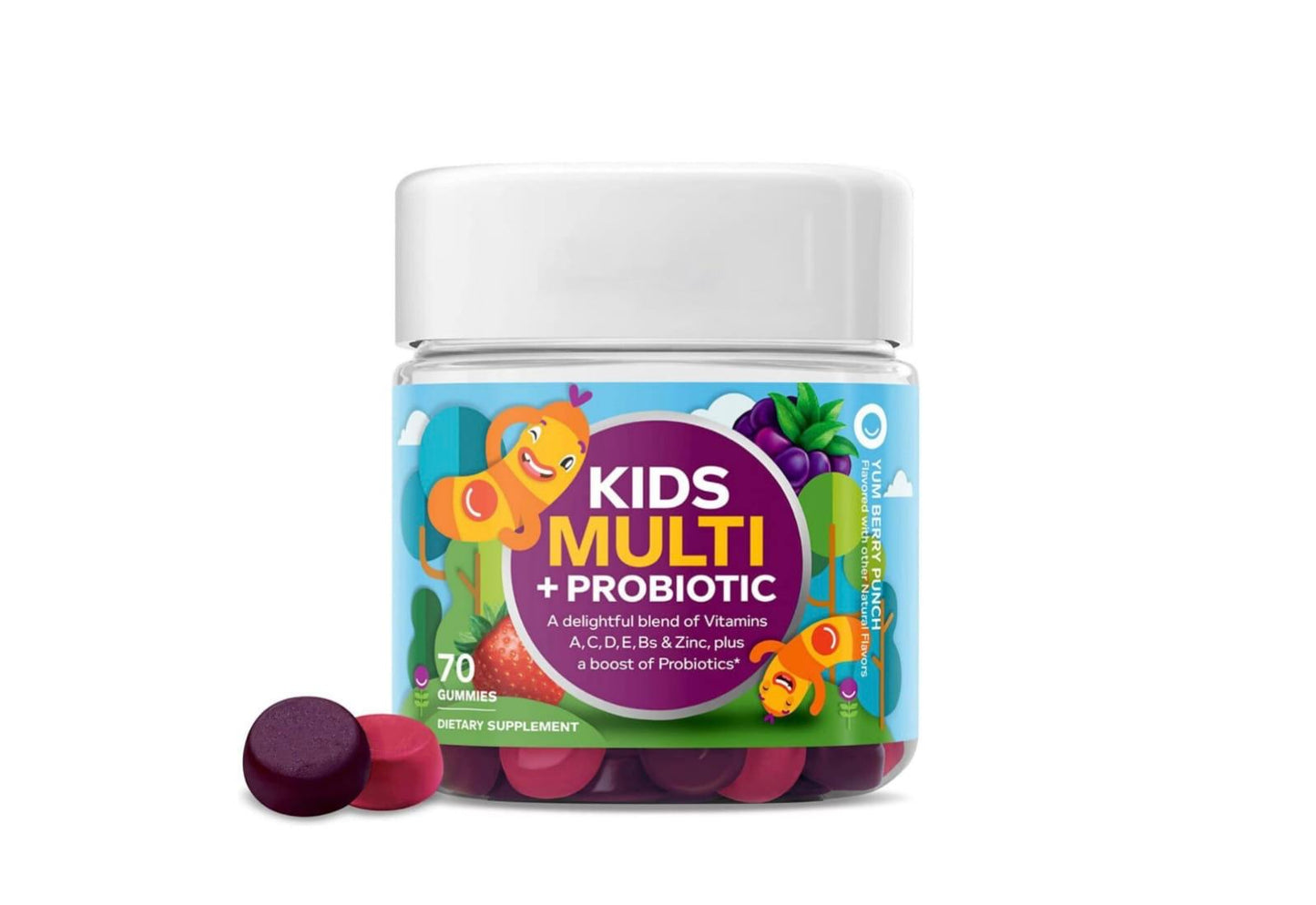 Kids Multivitamin + Probiotic – Tasty Gummies for Immune & Gut Health