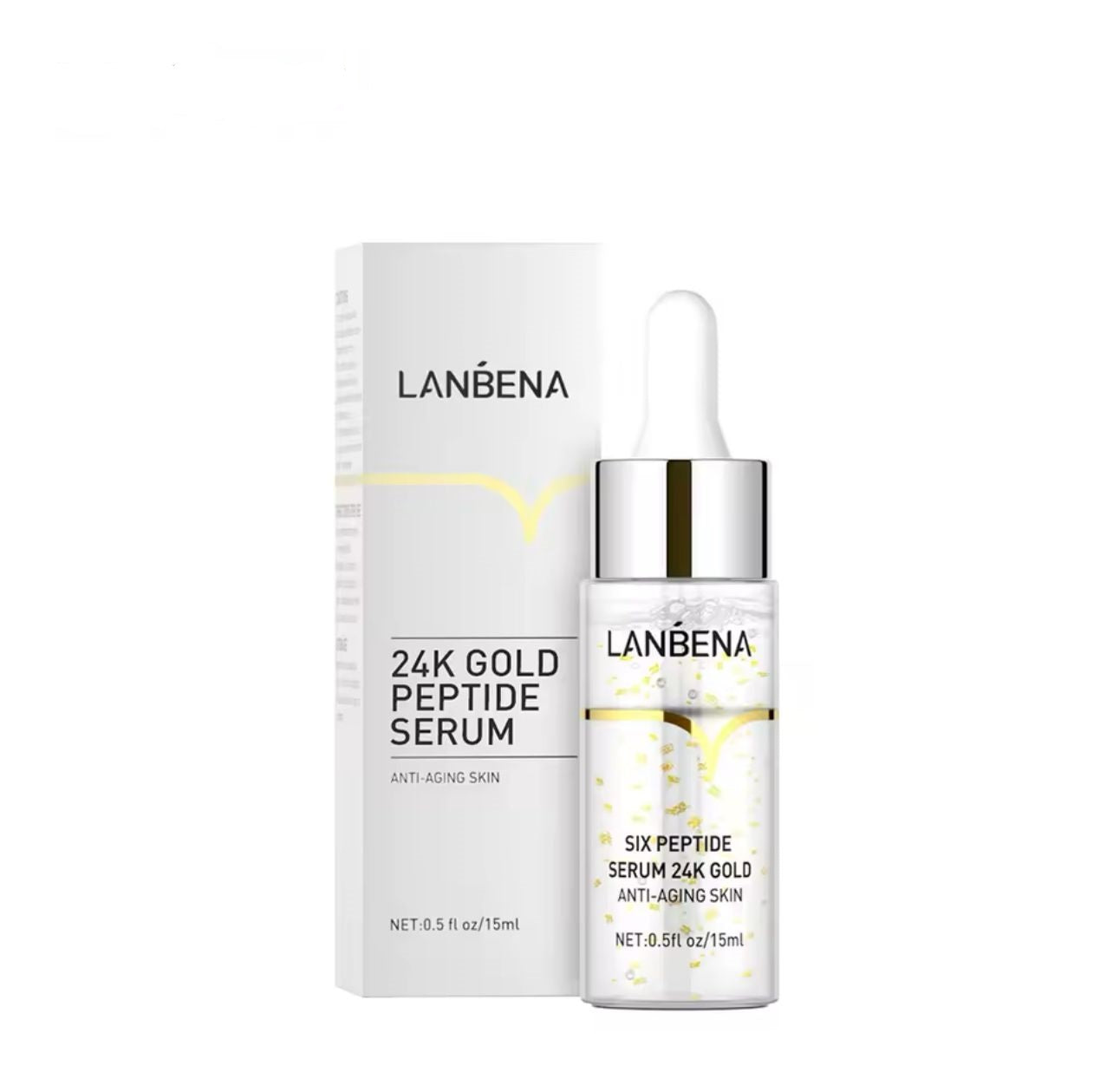 LANBENA 24K Gold Peptide Serum - Luxury Anti-Aging Treatment